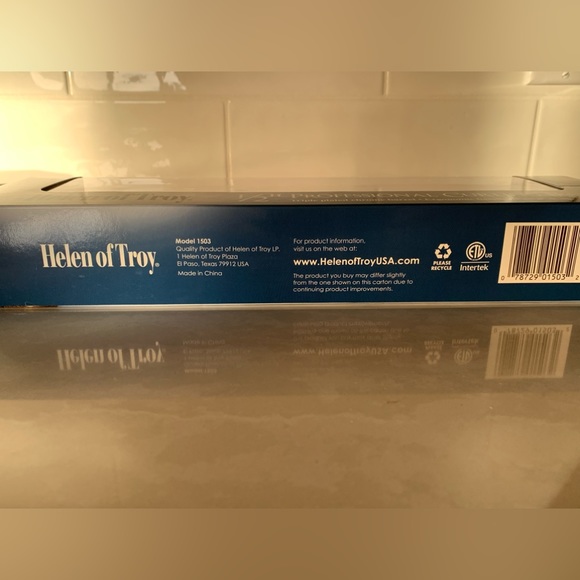 1/2” thumb spring curling iron. Helen of Troy. New triple plated chrome barrel - Picture 3 of 3